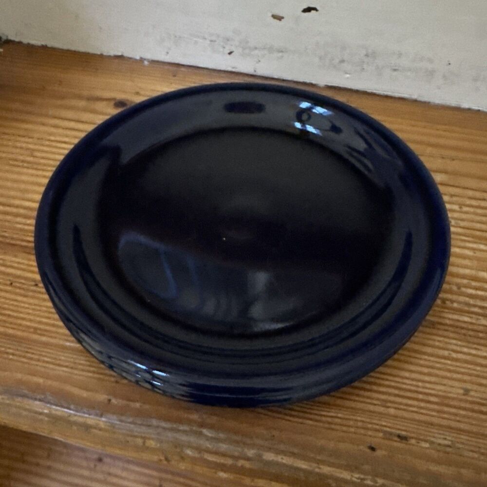 FIESTA Cobalt Blue 7¼" Bistro Salad Plate Set of 2 Fiestaware Homer Laughlin